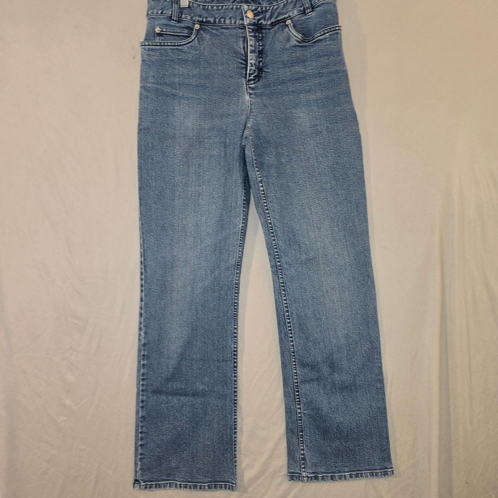 Pendleton Straight Leg Jeans 8 Womens Blue Medium Wash High Rise Stretch